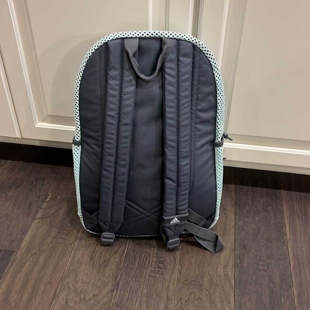 Adidas Hermosa 2 Mesh Backpack School Bag new aqua new Mens Womens Unisex - Picture 3 of 14